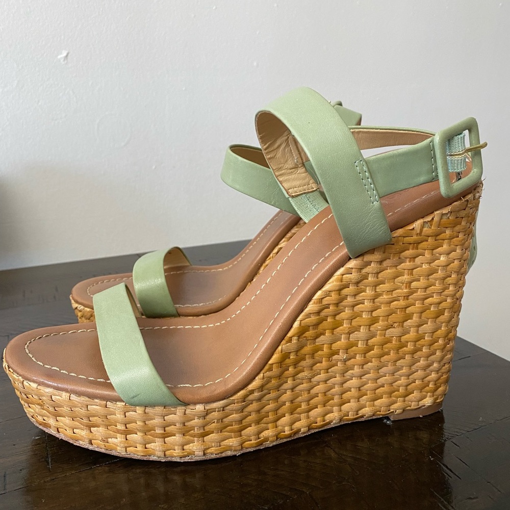 Kate Spade Wedge Wicker Heel Sandals